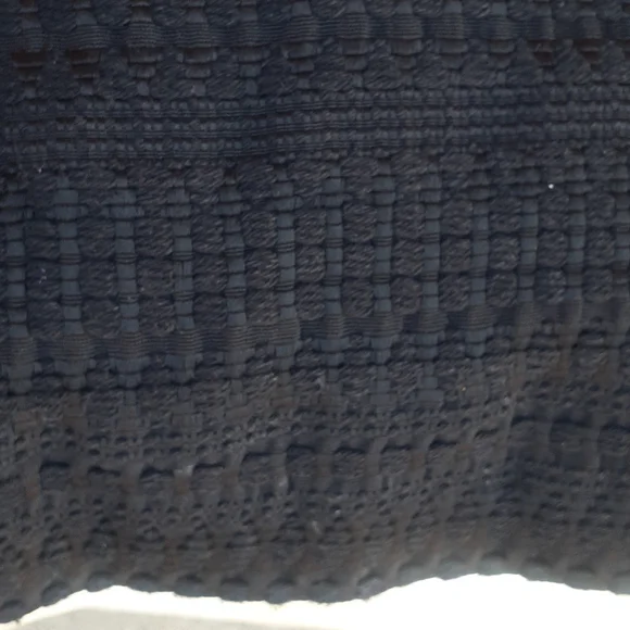 H&M Basic black textured pencil skirt, size 10 mini skirt - Picture 2 of 7